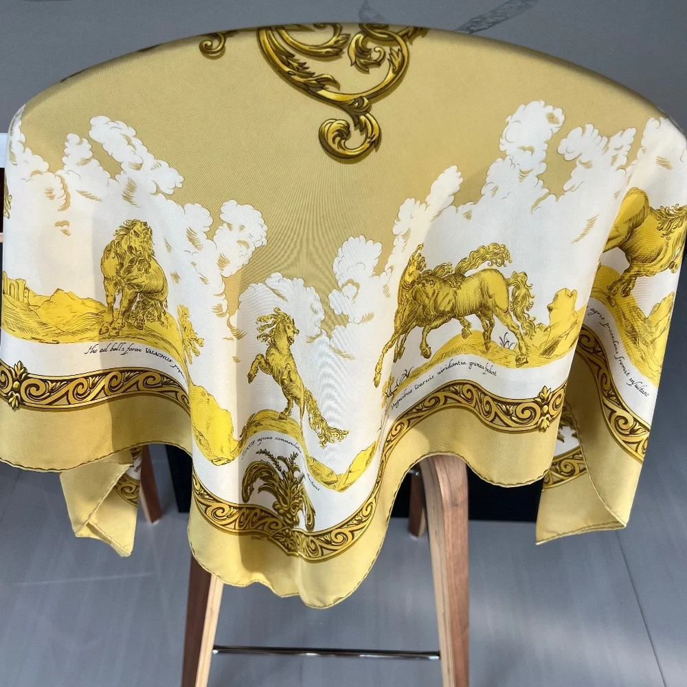 Hermes Vintage 90cm Scarf - Courbettes et Cabrioles - Picture 8 of 10